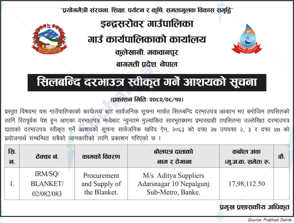 Indrasarowar Rural Municipality