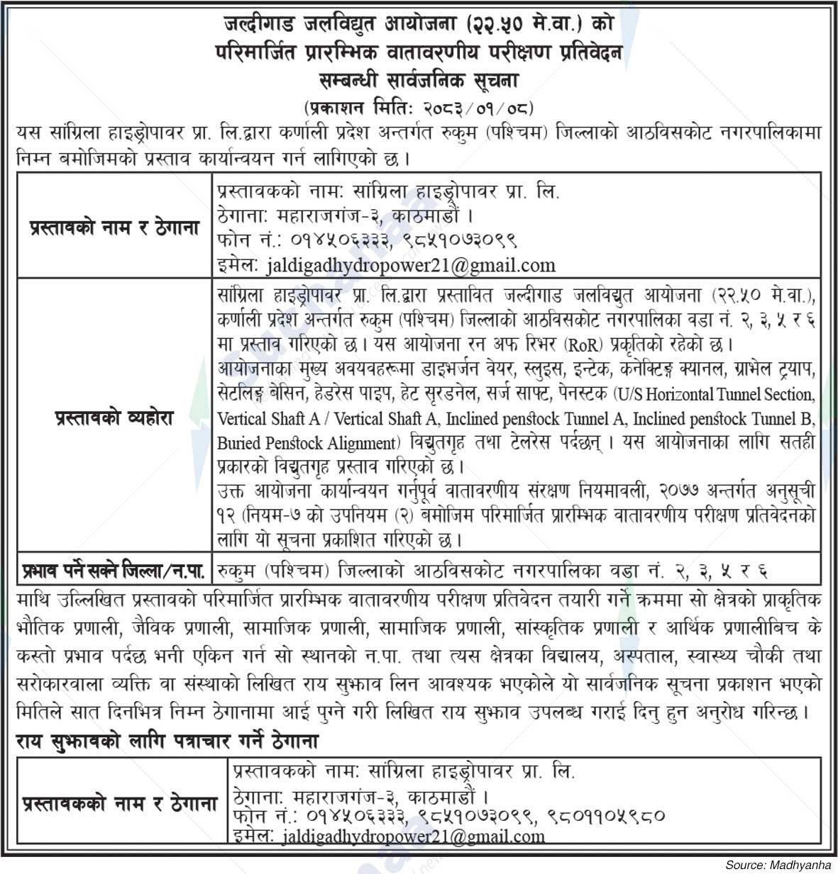 Shangrila Hydrpower Pvt.Ltd.