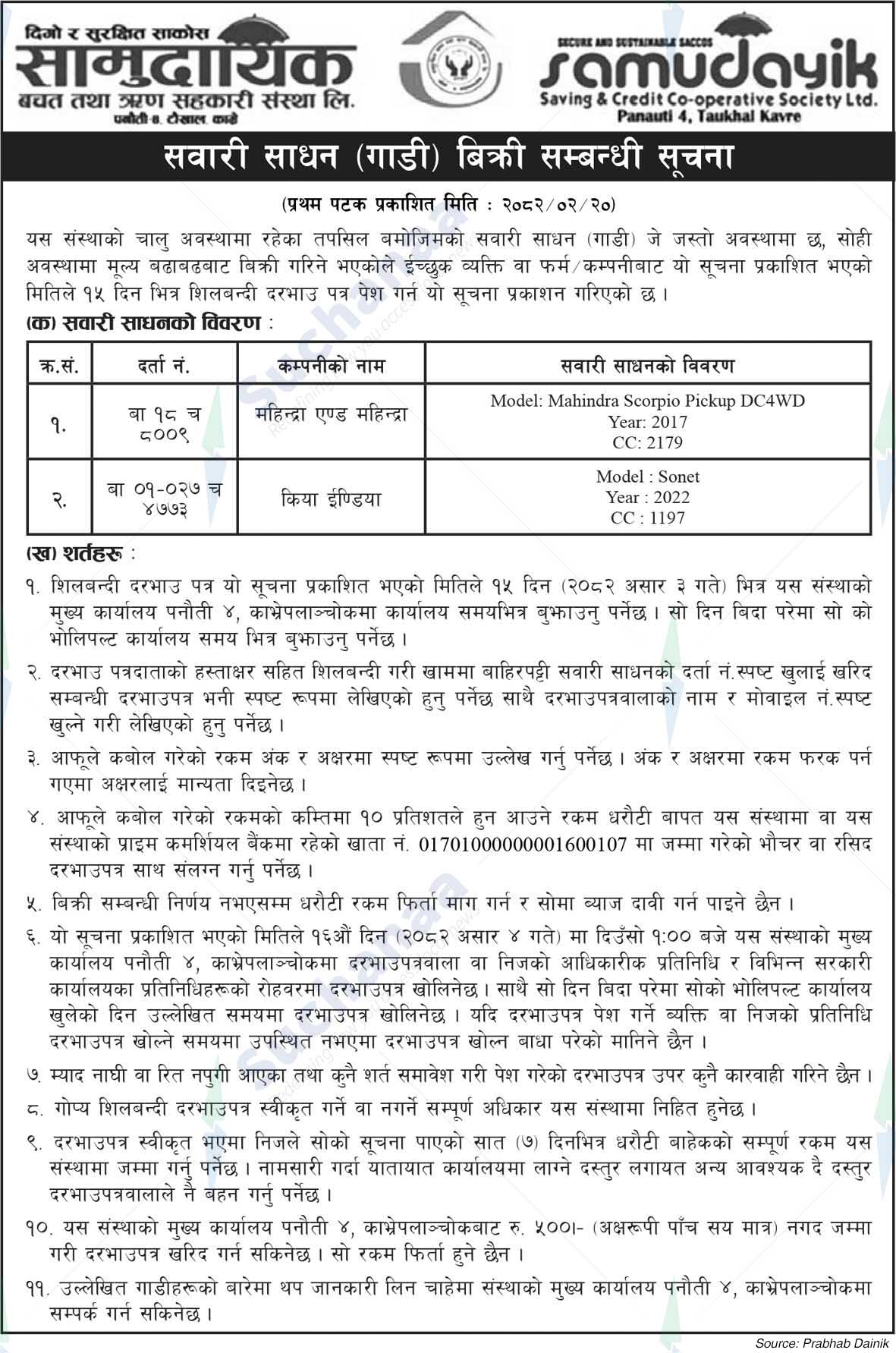 Samudayik Savings and Credit Cooperative Ltd.