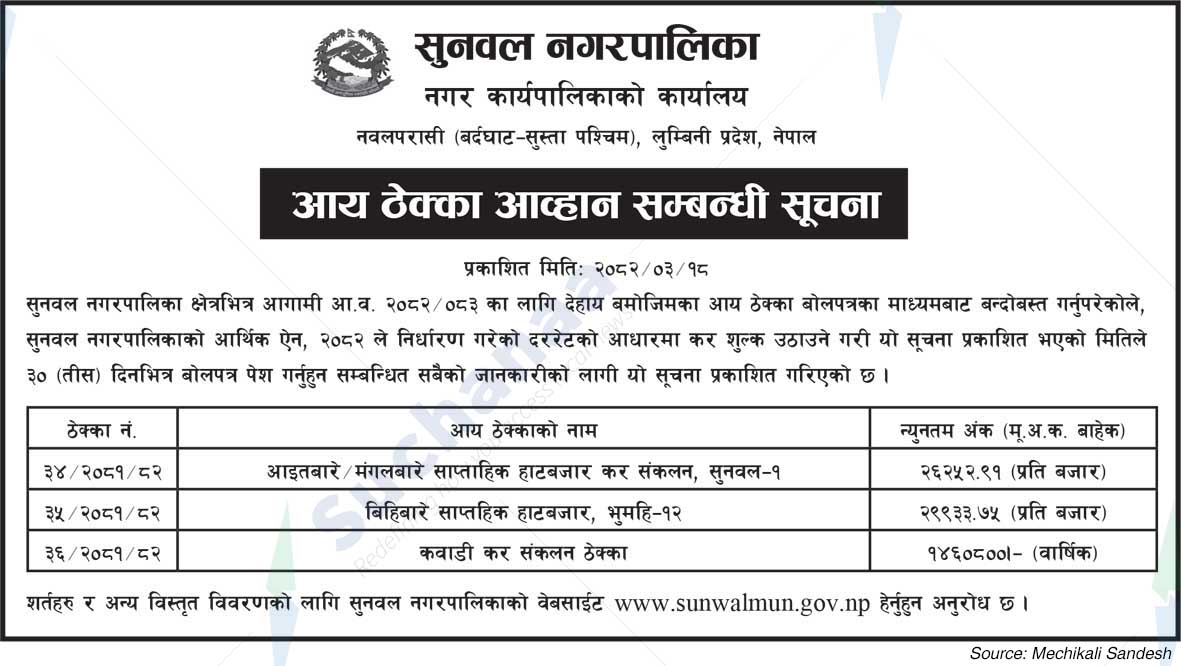 Sunwal Municipality