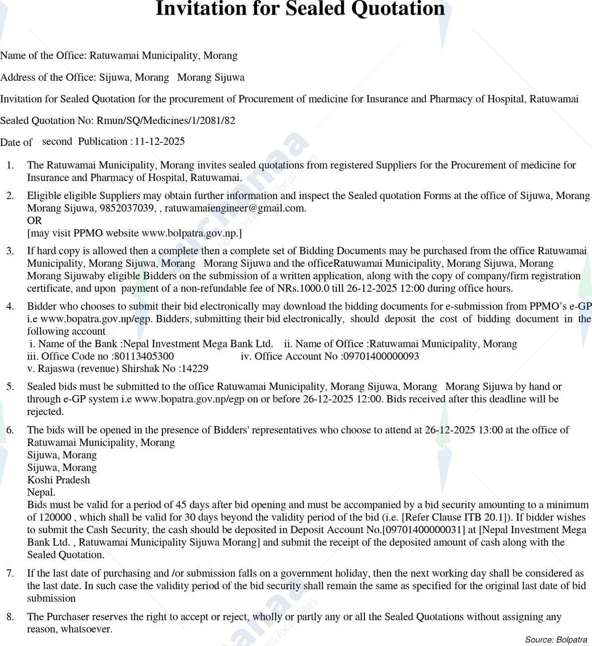 Ratuwamai Municipality