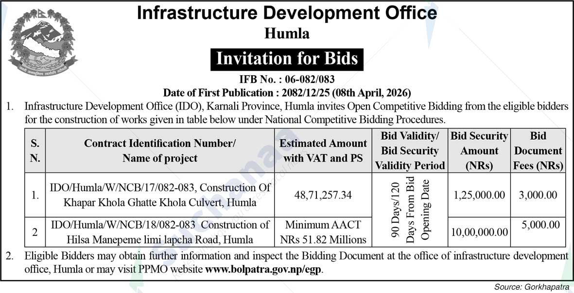 Infrastructure Development Office, Humla