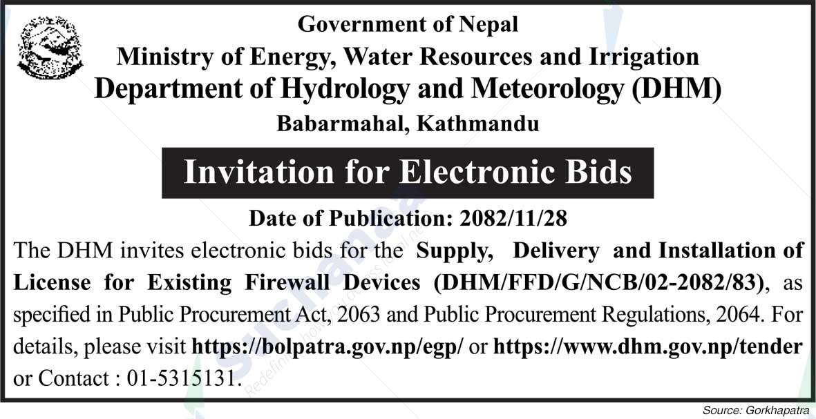 Department of Hydrology and Meteorology (DHM)