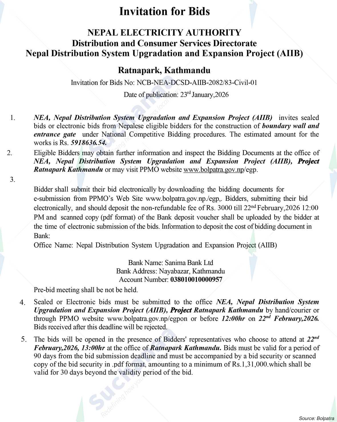Nepal Distribution System Upgradation and Expansion Project