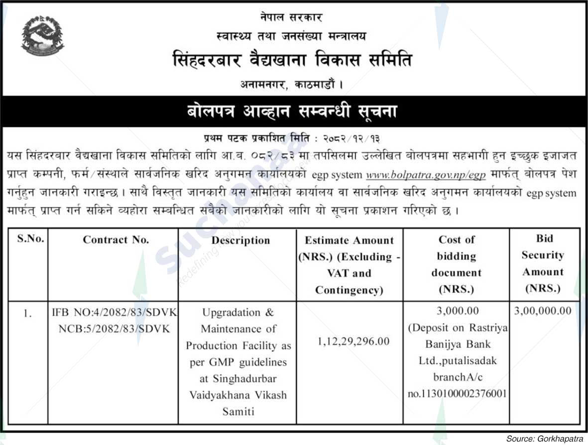 Singhadurbar Vaidyakhana Vikas Samiti