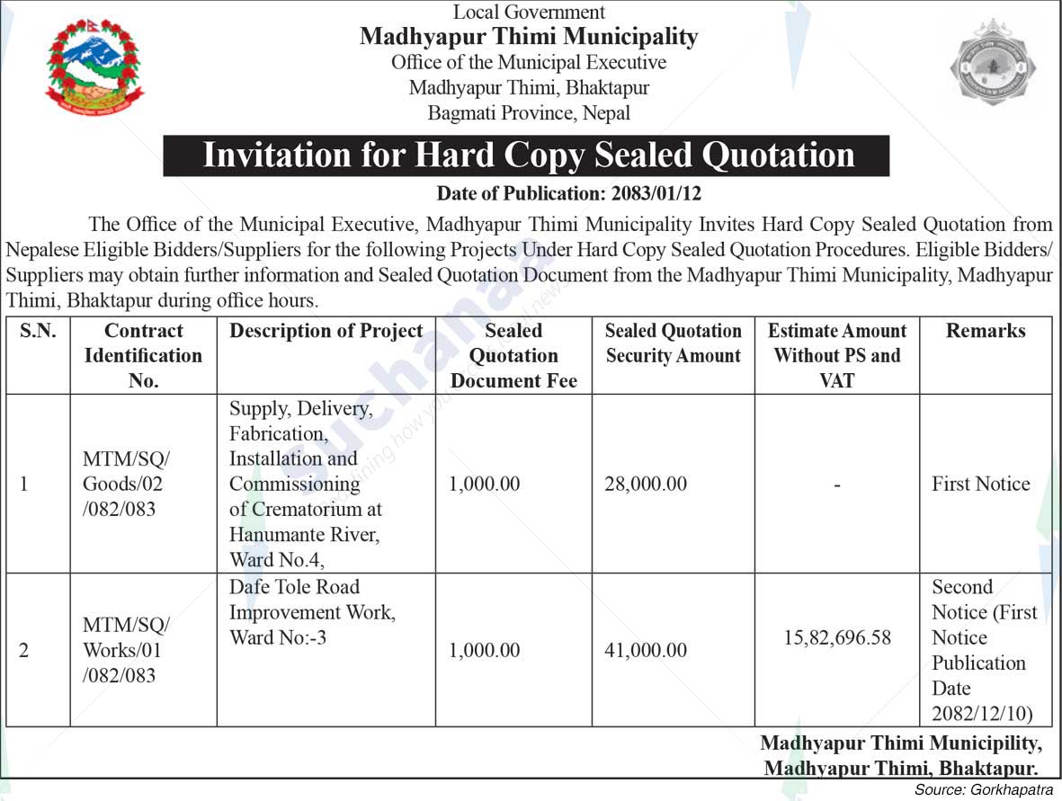 Madhyapur Thimi Municipality