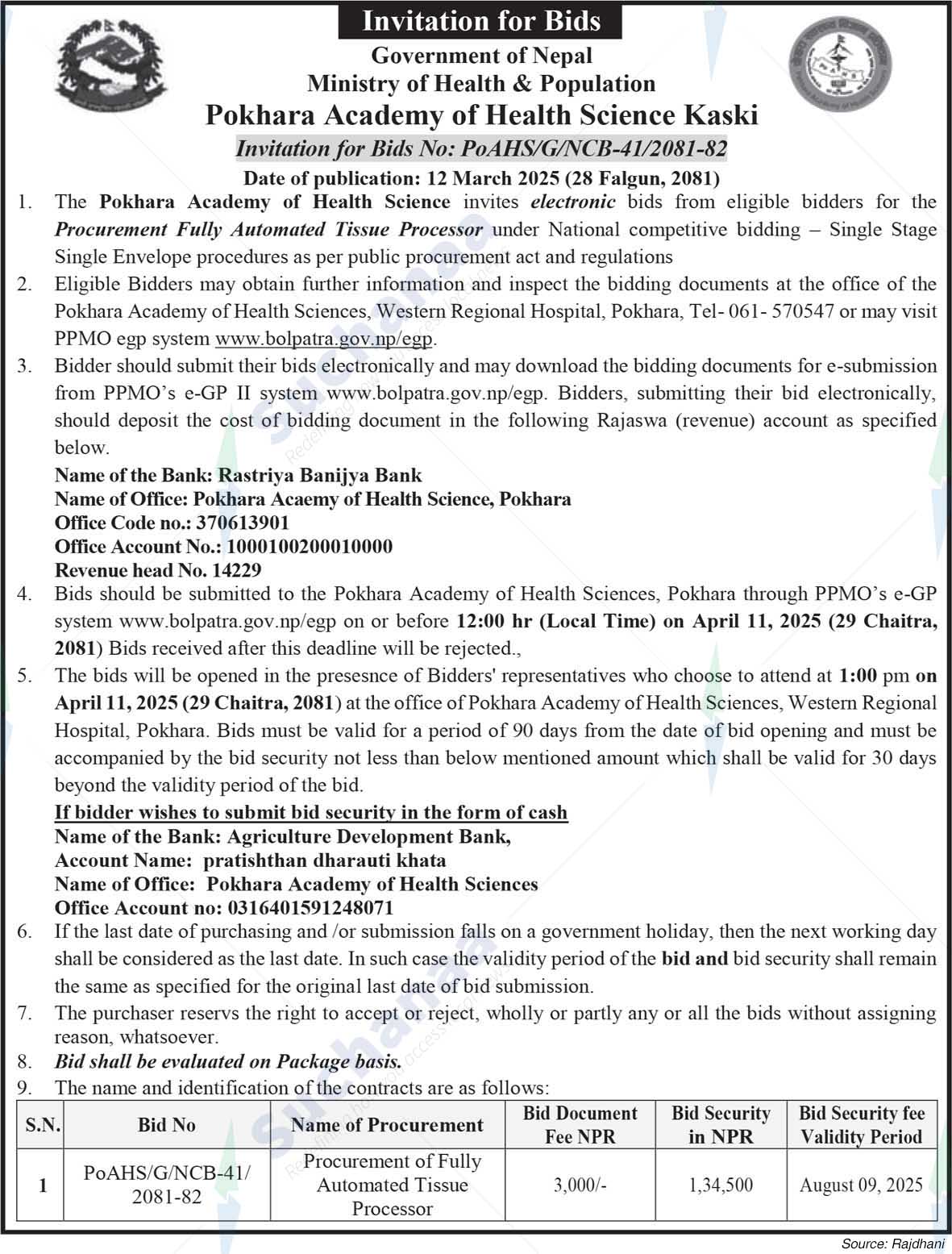 Pokhara Academy of Health Science Kaski