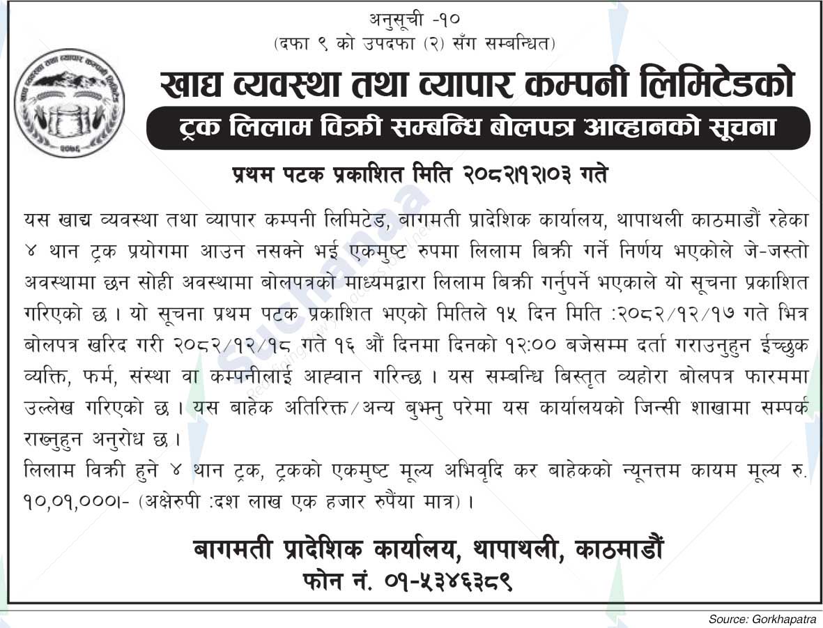 Food Management and Trading Company Limited