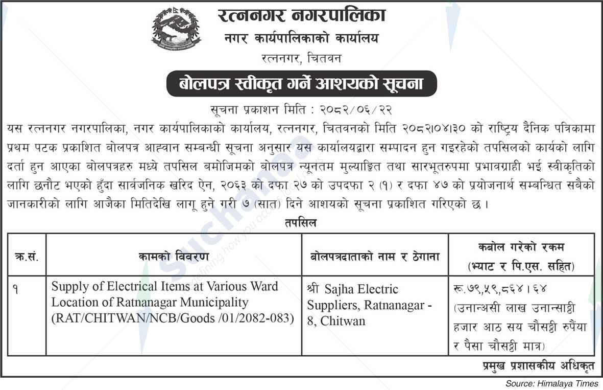 Ratnanagar Municipality