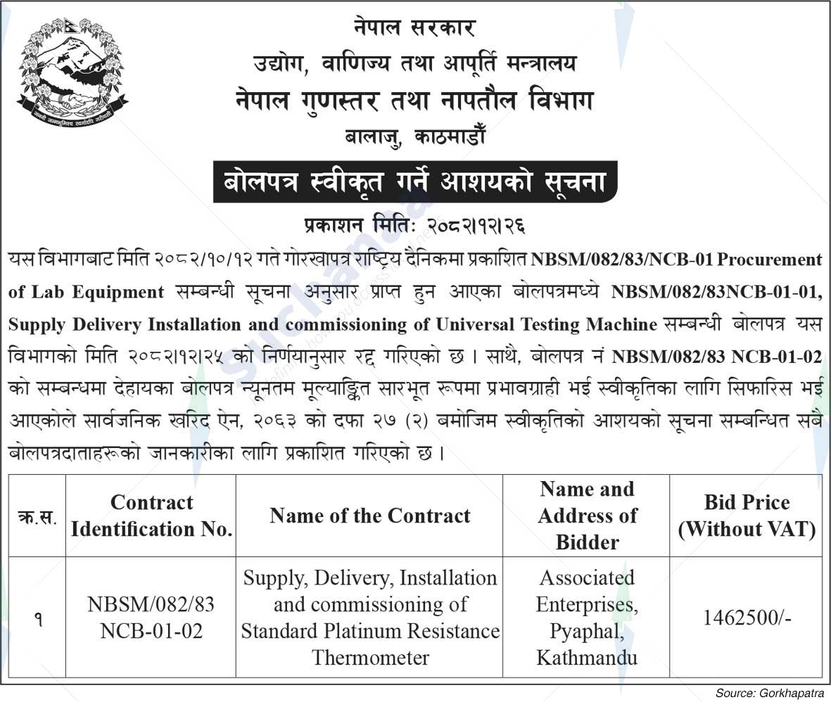 Nepal Bureau of Standards and Metrology