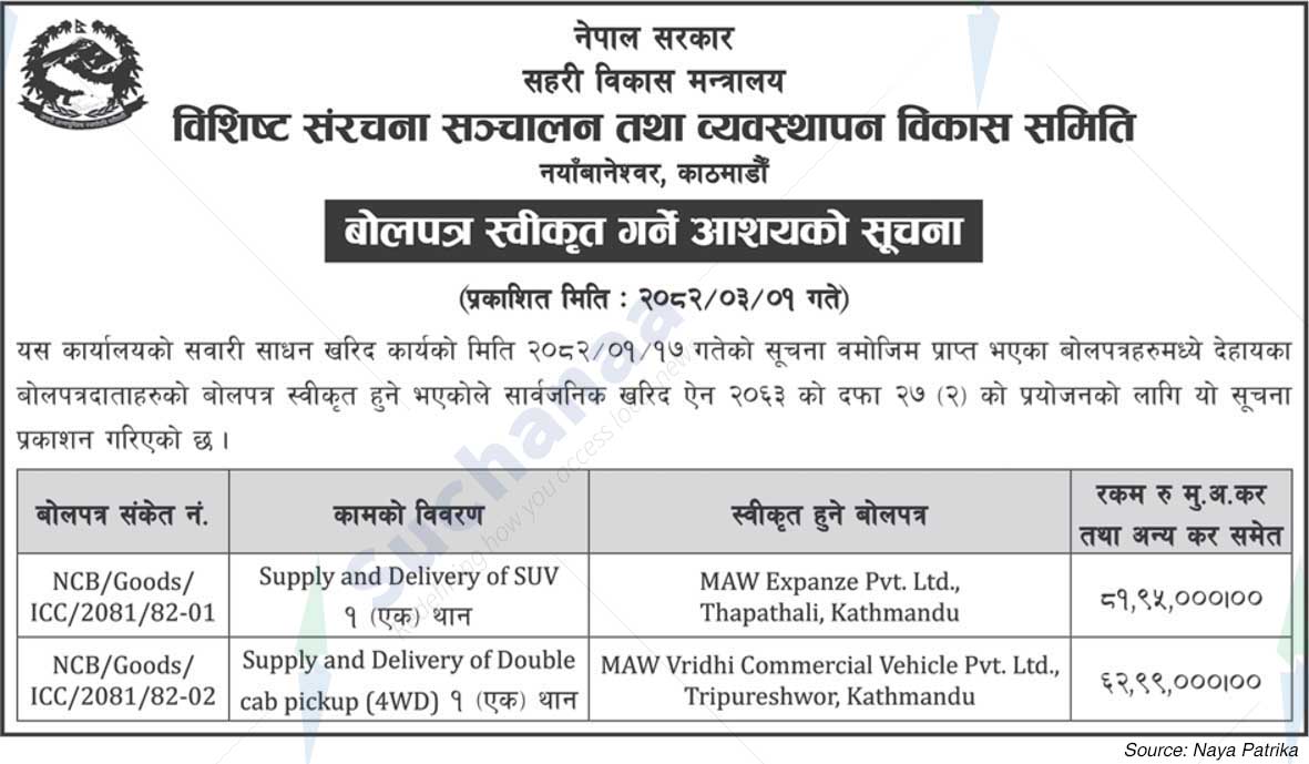 Special Infrastructure Operation and Management Development Committee, New Baneshwor