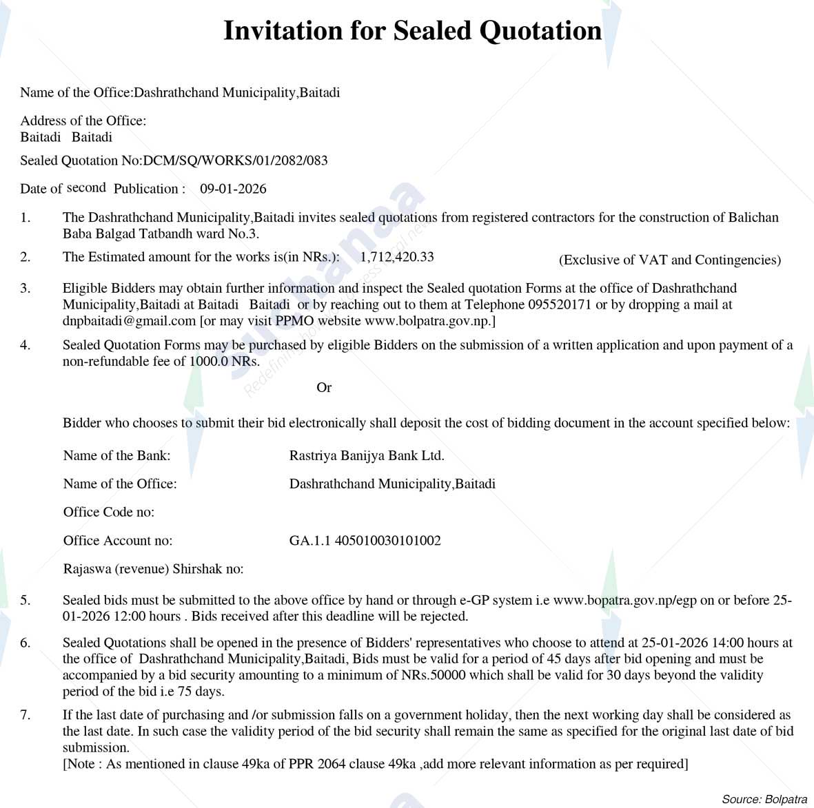 Dasharathchand Municipality