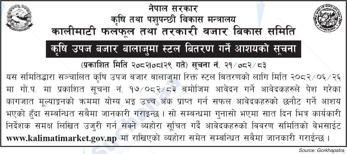 Kalimati Fruit and Vegetable Market Development Committee