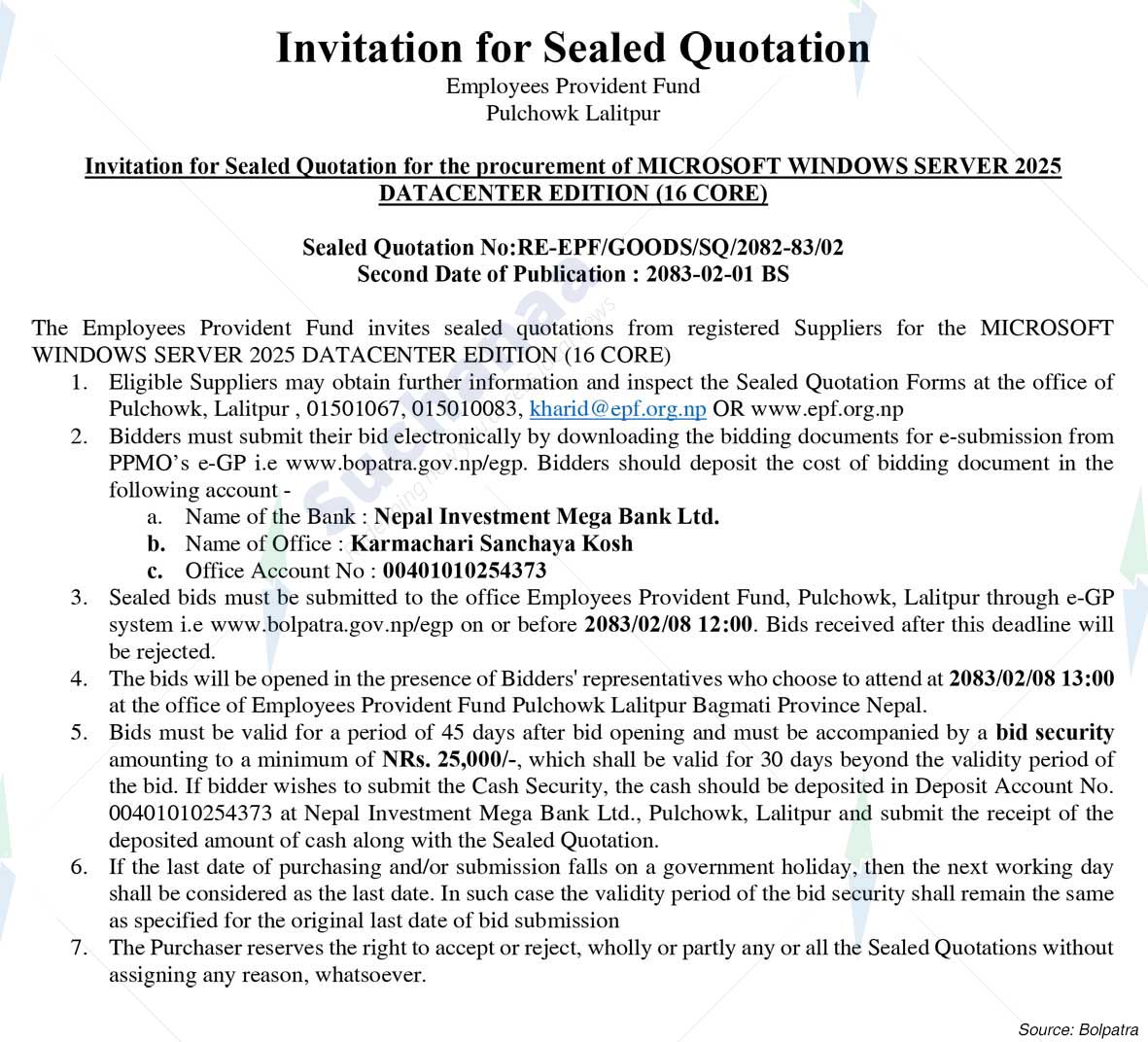 Employees Provident Fund