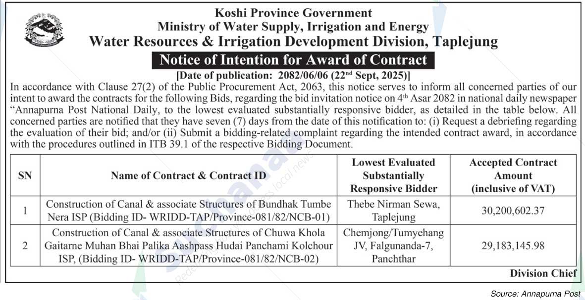 Water Resources & Irrigation Development Division, Taplejung