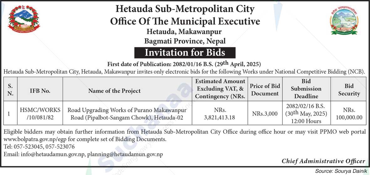 Hetauda Sub Metropolitan City