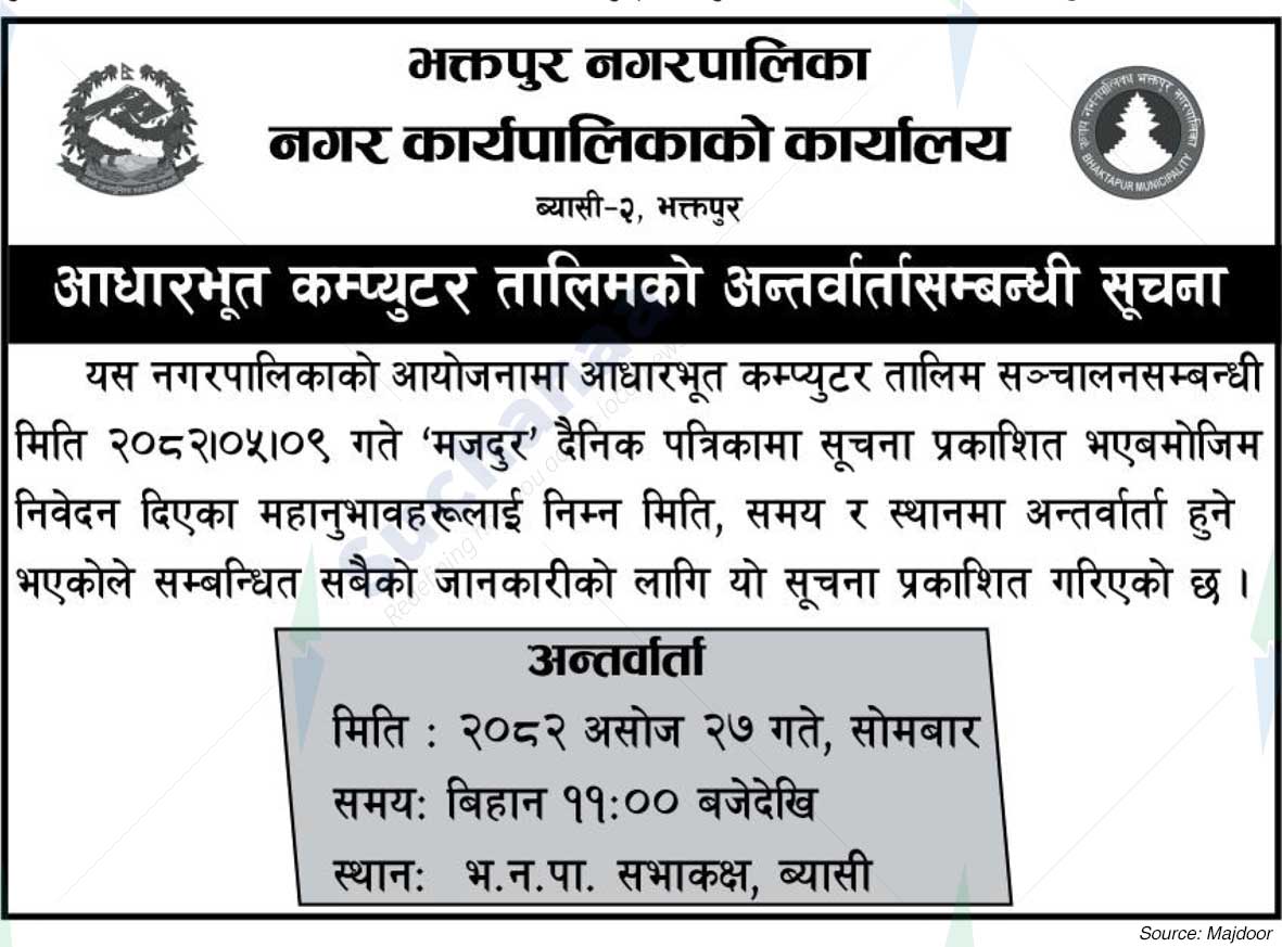 Bhaktapur Municipality