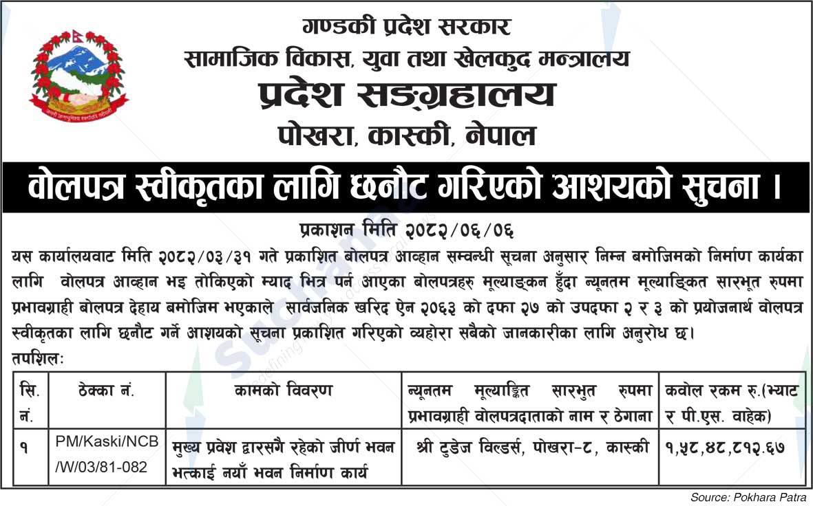 Provincial Museum Pokhara, Kaski, Nepal