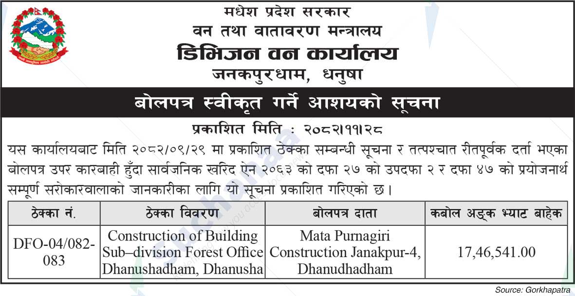 Division Forest Office, Janakpurdham