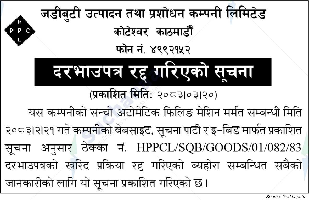 Herb Production and Processing Company Limited