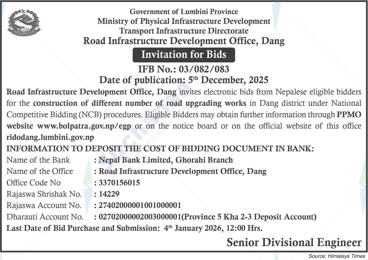 Road Infrastructure Development Office, Dang