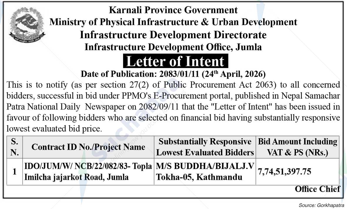Infrastructure Development Office, Jumla