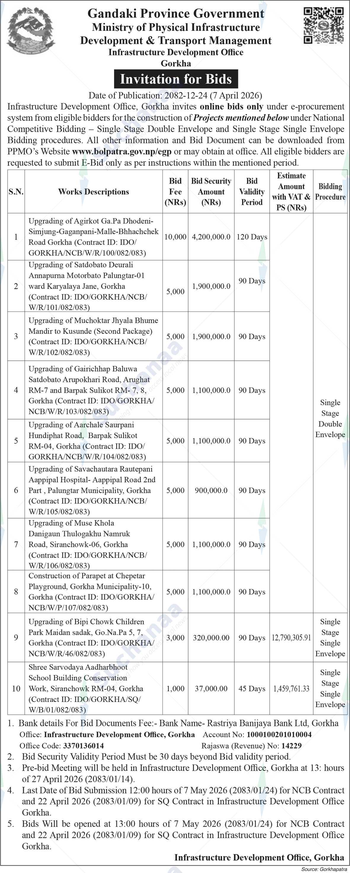 Infrastructure Development Office, Gorkha