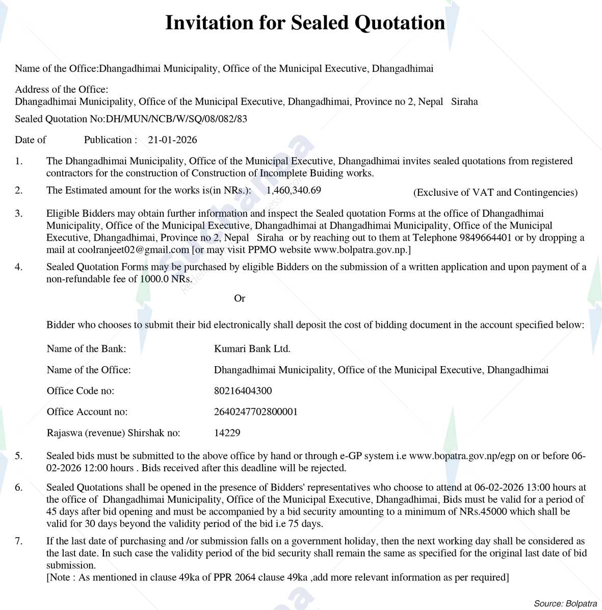 Dhangadhimai Municipality