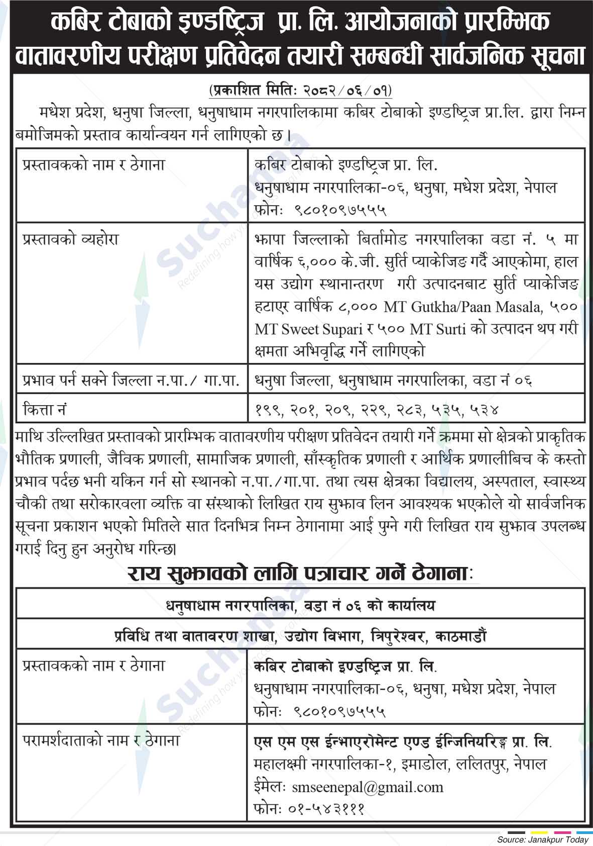 Kabir Tobacco Industries Pvt. Ltd.