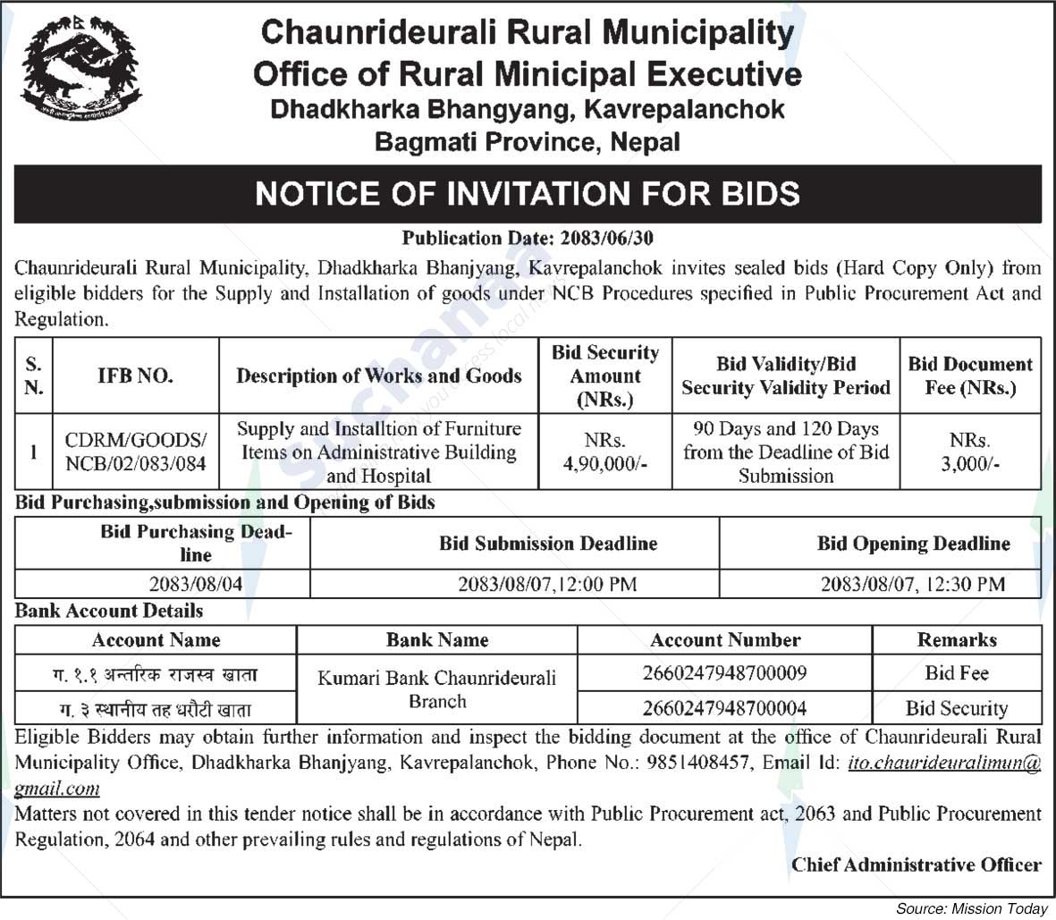 Chaunrideurali Rural Municipality