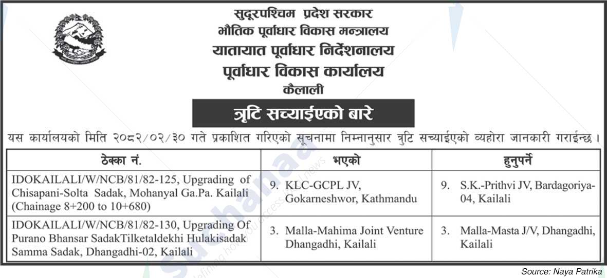 Infrastructure Development Office, Kailali