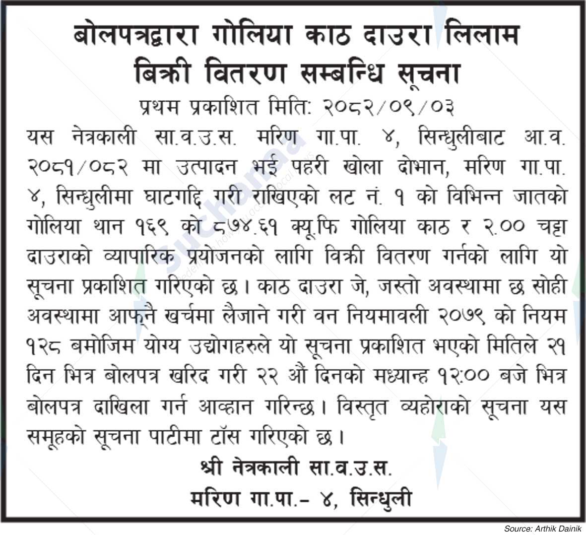 Shree Netrakali Saa.Wa.Wo.Sa.