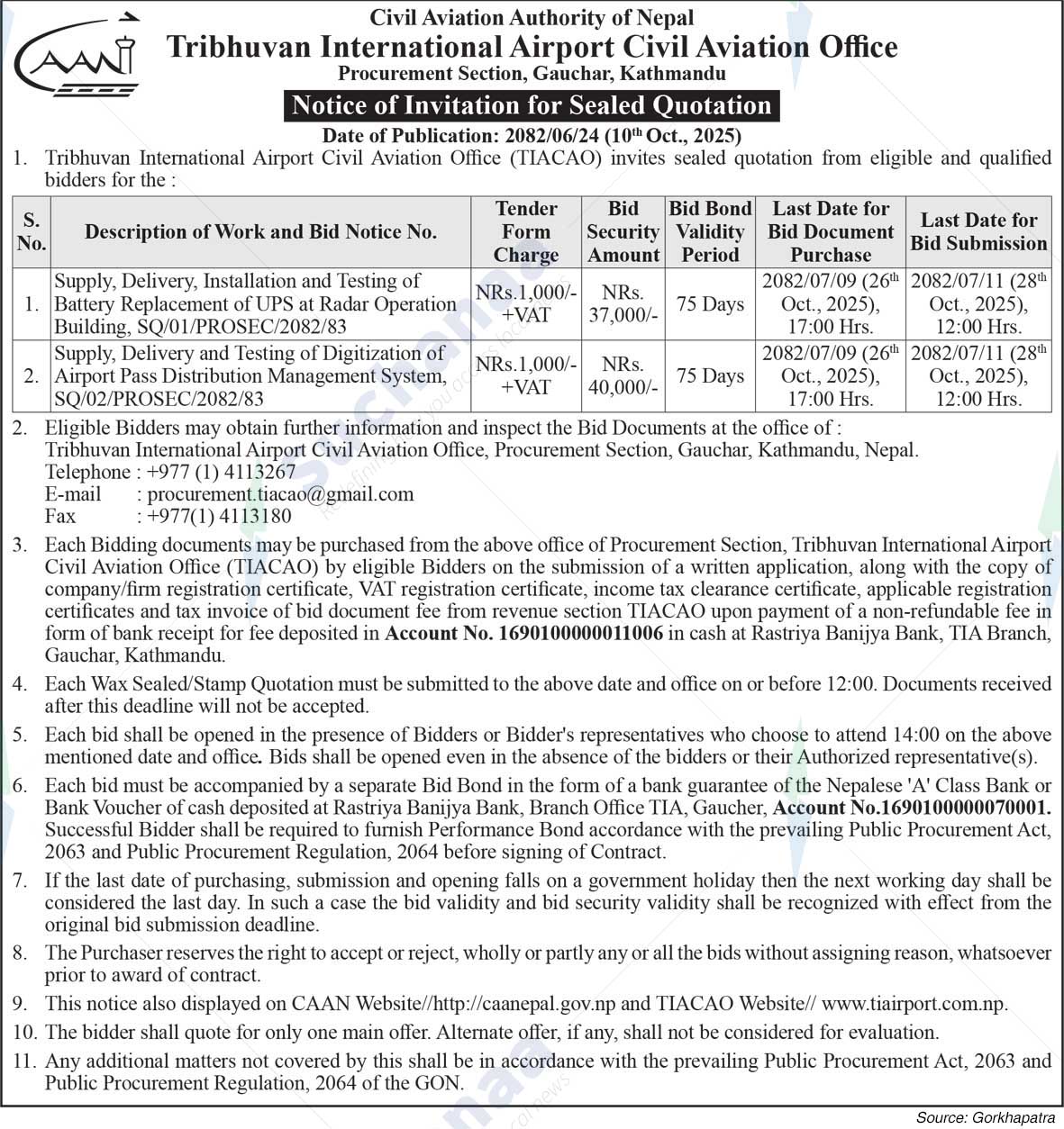 Tribhuvan International Airport