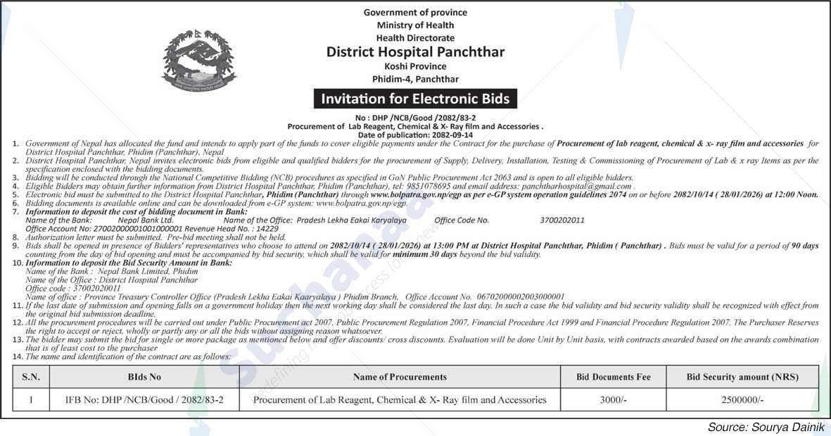 District Hospital Panchthar