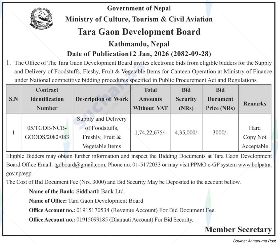 Tara Gaon Development Board, Kathmandu