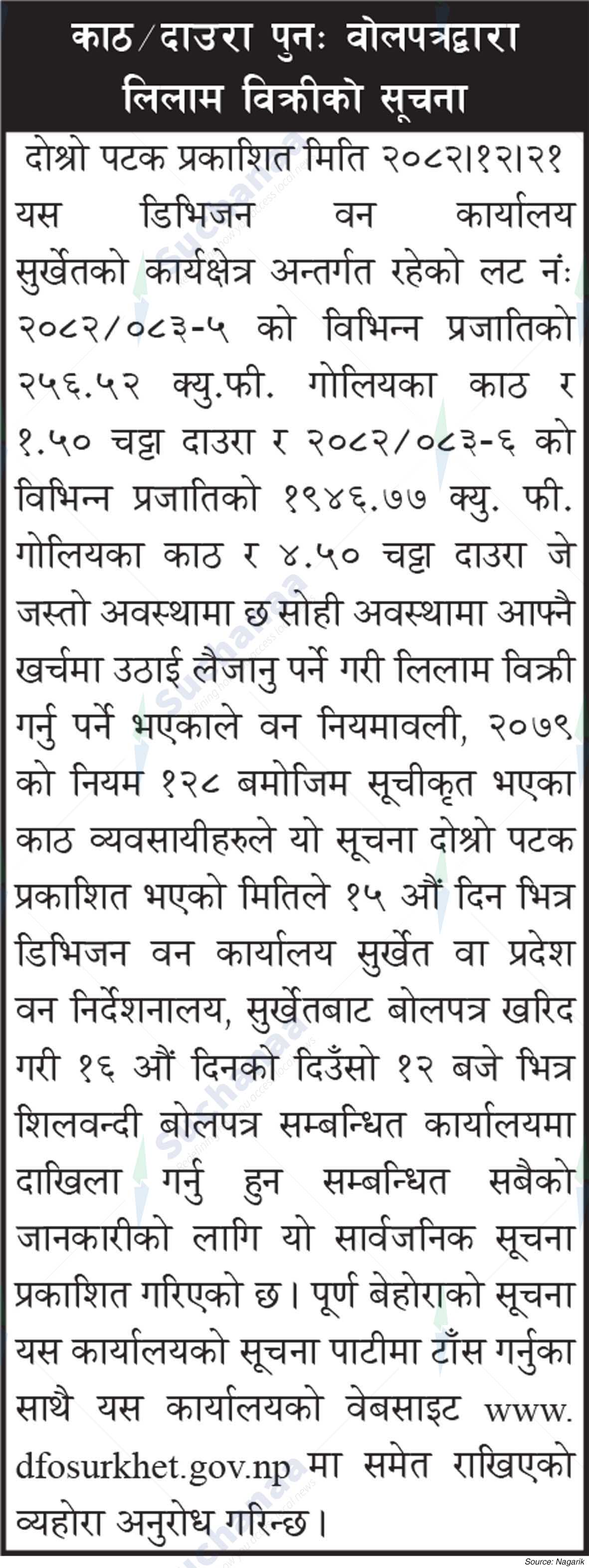 Division Forest Office, Surkhet