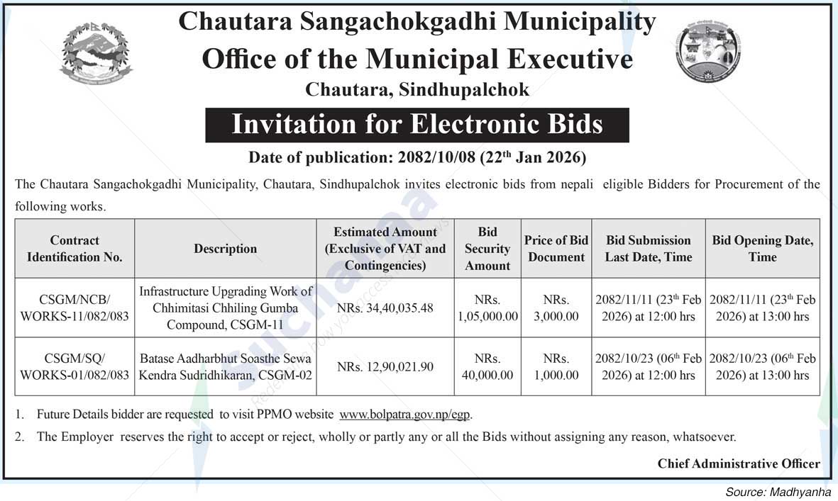 Chautara Sangchokgadhi Municipality