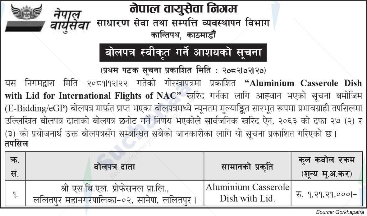 General Services and Property Management Department, Kantipath