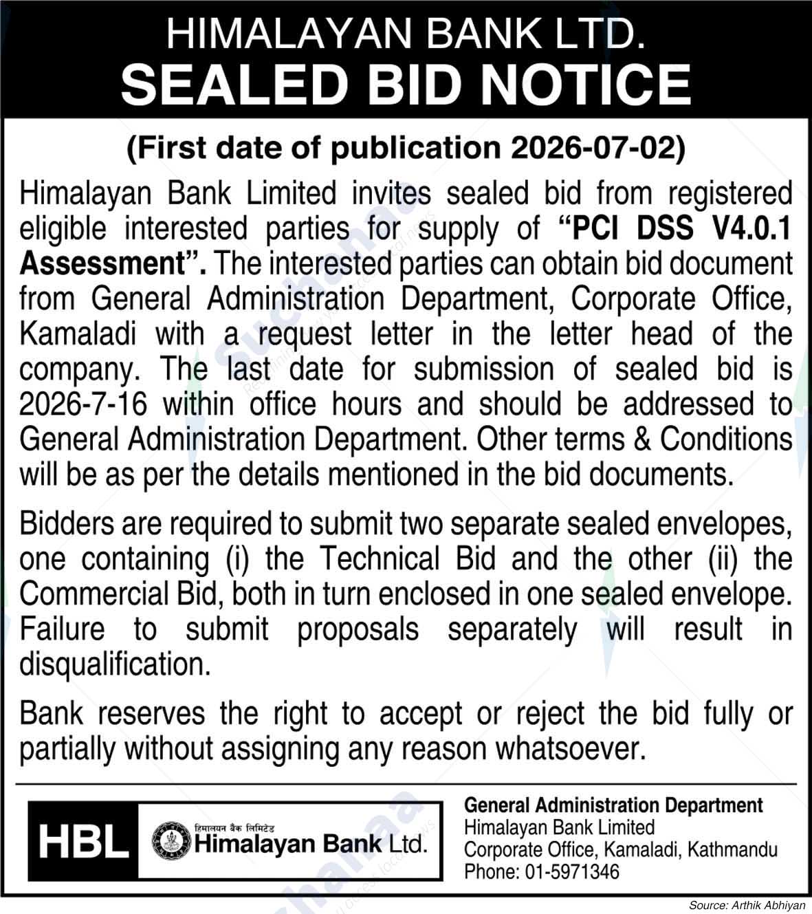 Himalayan Bank Limited