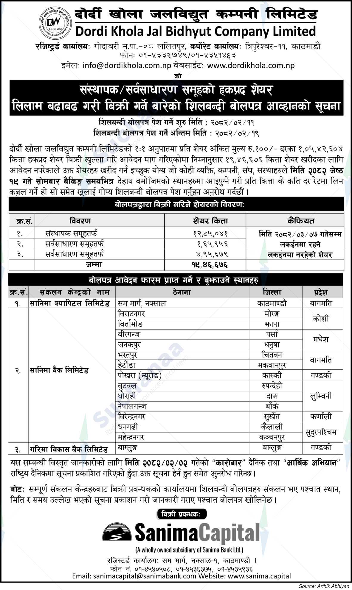 Dordi Khola Hydropower Company Limited