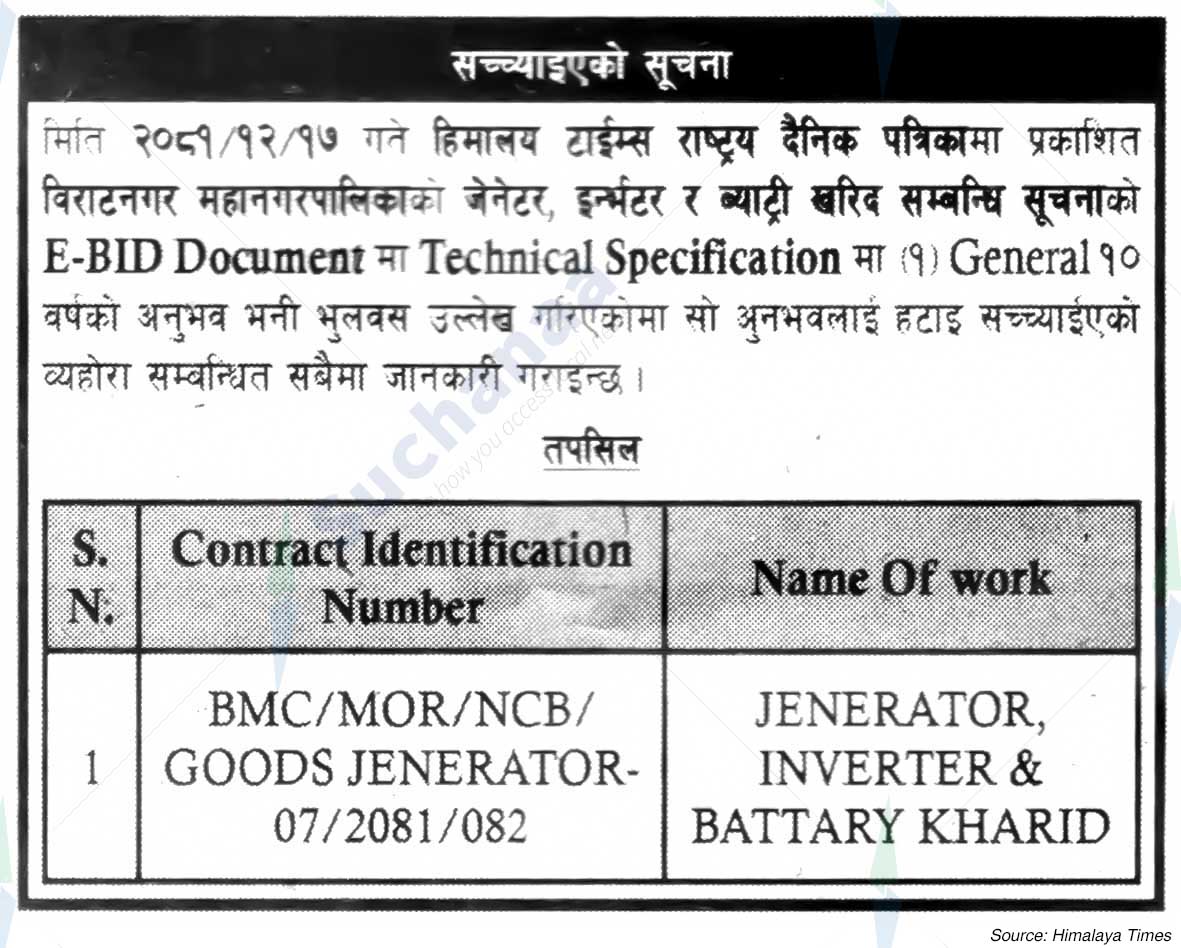 Biratnagar Metropolitan City