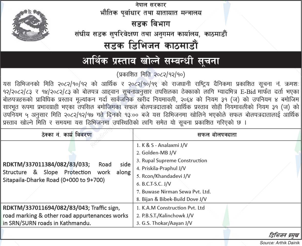 Road Division, Kathmandu