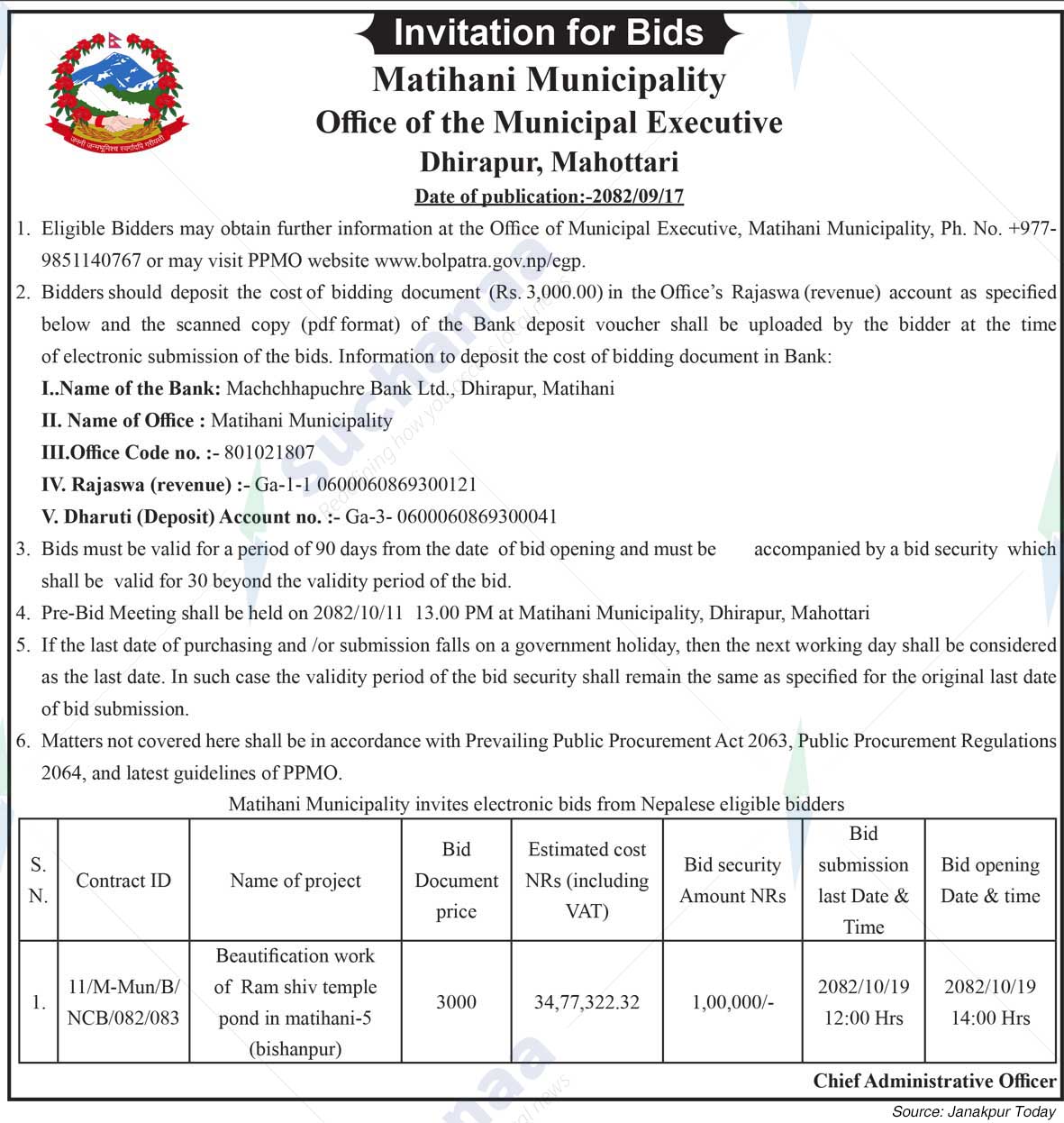 Matihani Municipality