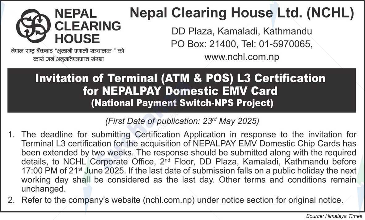 Nepal Clearing House Ltd. (NCHL)