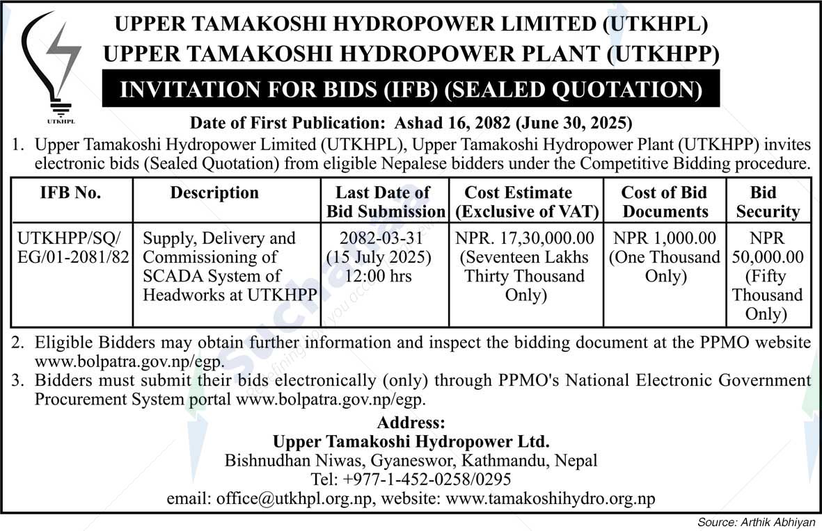 Upper Tamakoshi Hydropower Limited