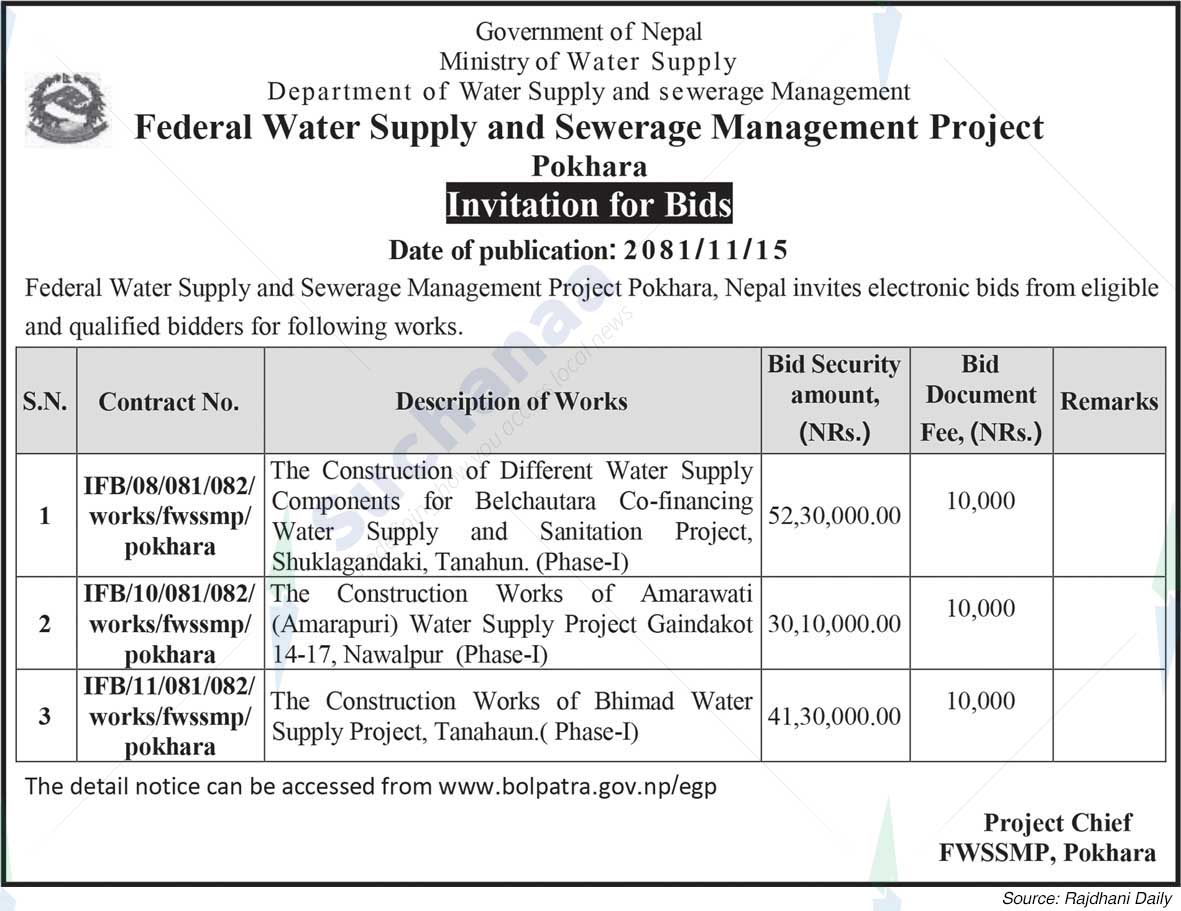 Federal Water Supply and Sewerage Management Project