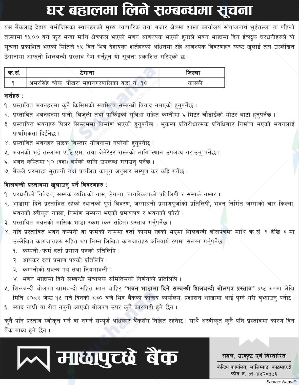 Machhapuchchhre Bank Limited