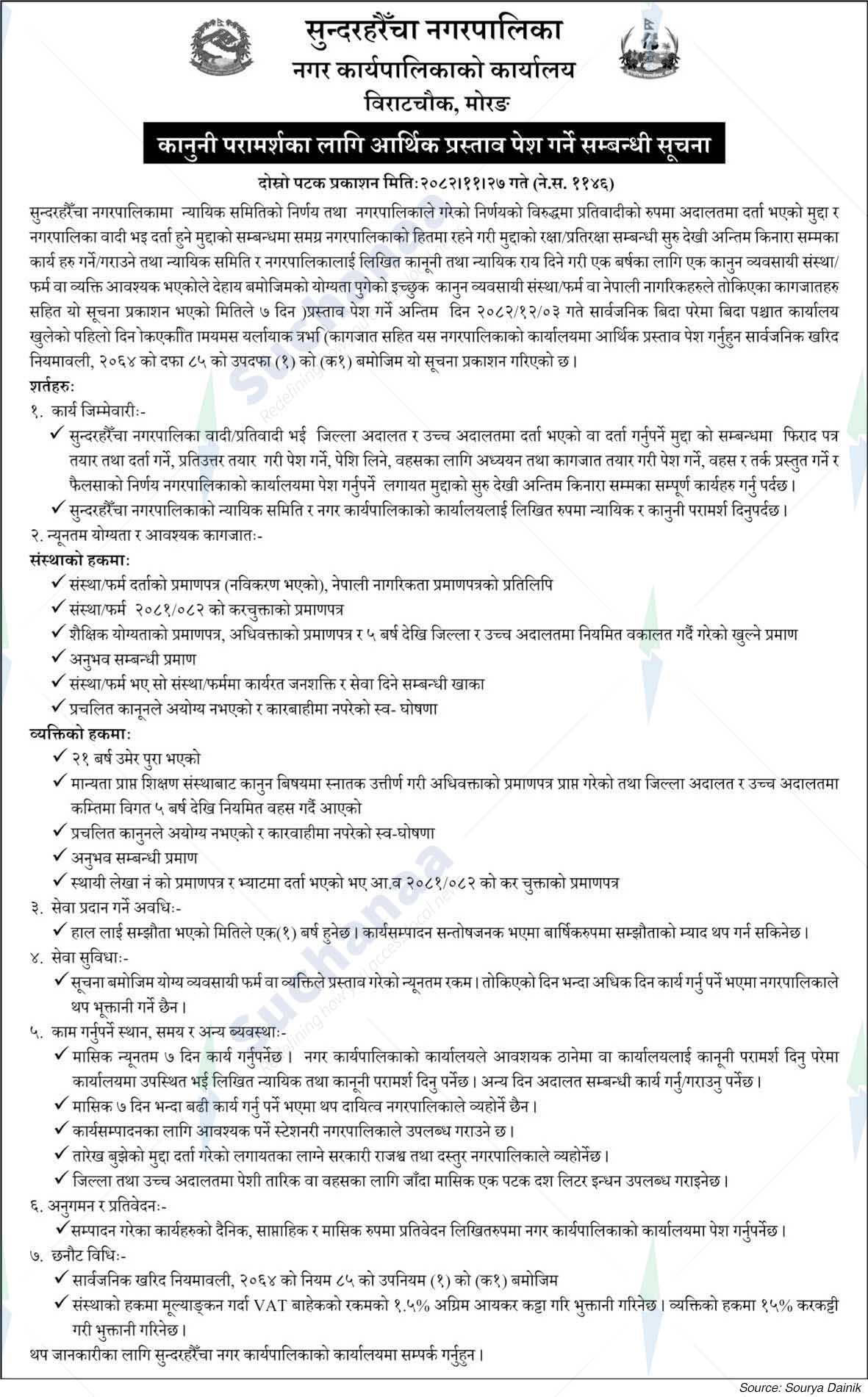 Sundarharaicha Municipality