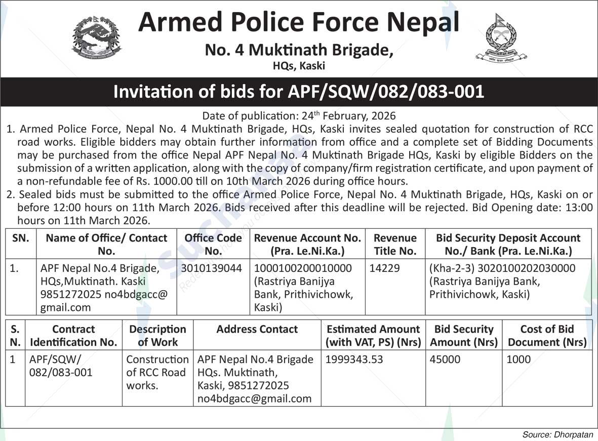 Armed Police Force Nepal, Kaski