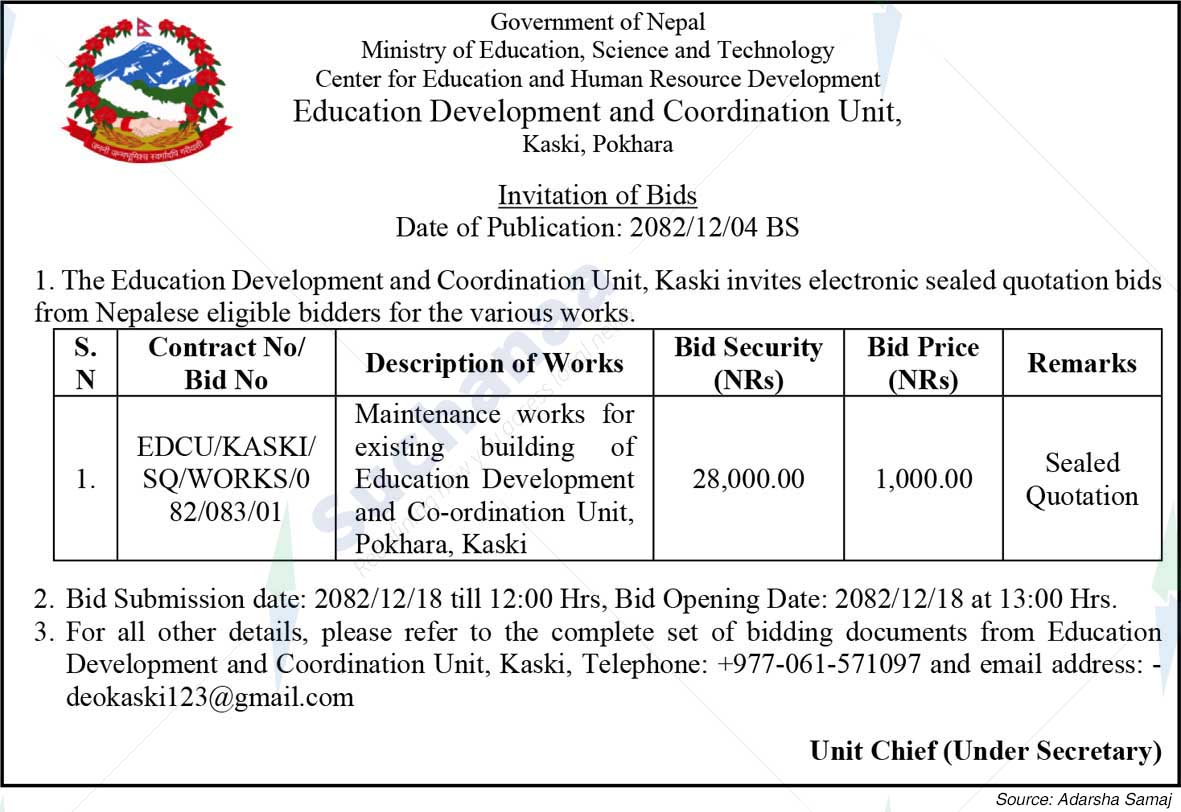 Education Development and Coordination Unit, Kaski